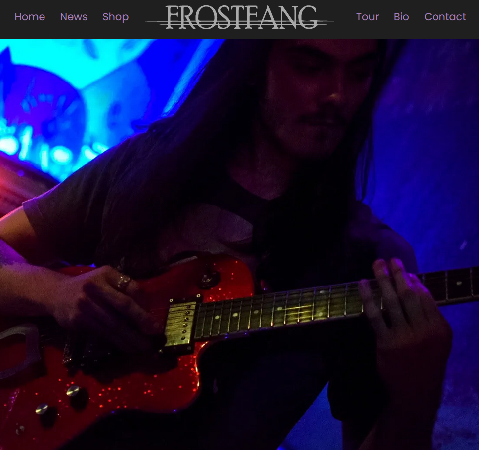 Frostfang website screenshot